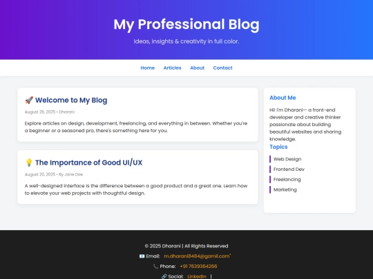Website screenshot