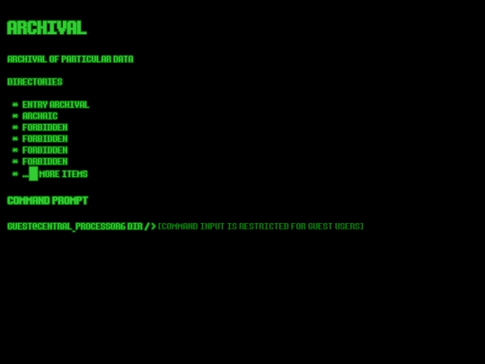 ARCHIVAL screenshot