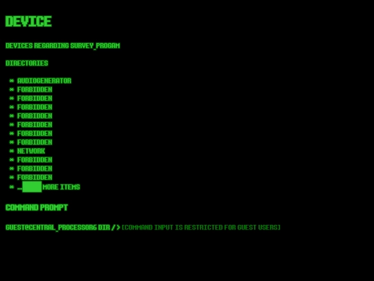 DEVELOPMENT/DEVICE screenshot
