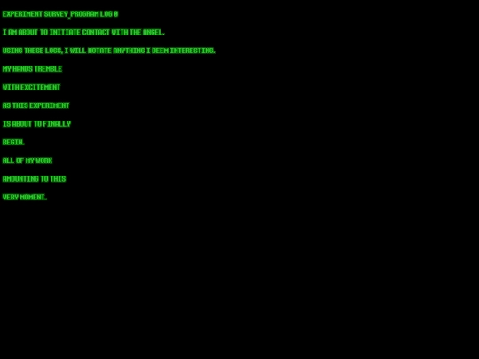PERSONAL/LOGS/EXPERIMENT0 screenshot