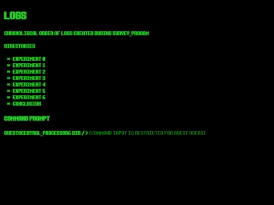 PERSONAL/LOGS screenshot