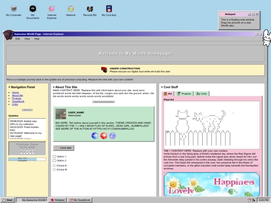 Website screenshot