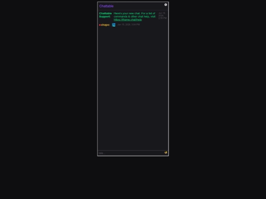 chattable screenshot