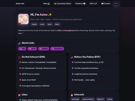 Website screenshot