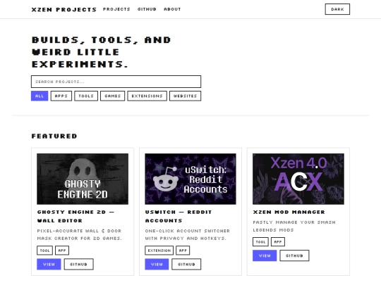 Website screenshot