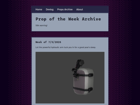 Props screenshot