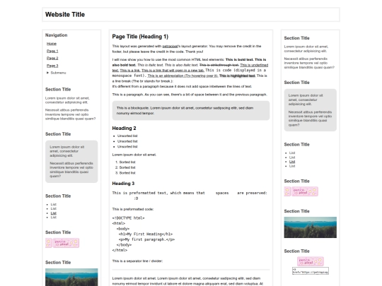 Website screenshot