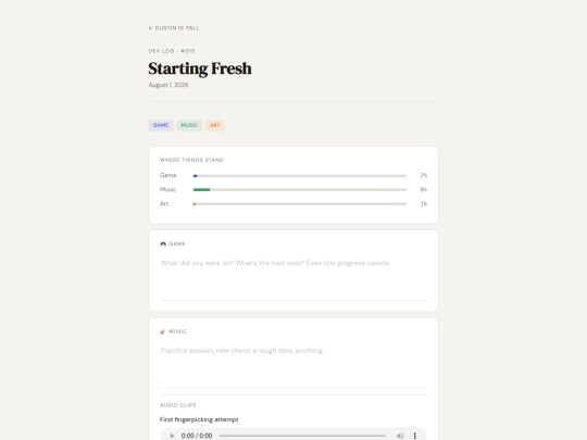 log-template screenshot