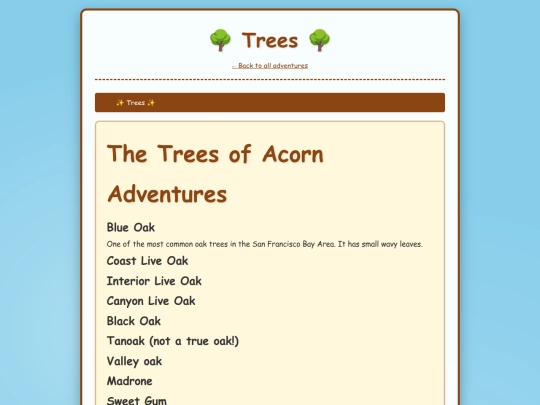 trees screenshot