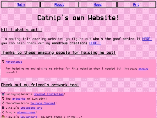 Website screenshot
