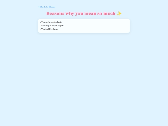 Reasons screenshot