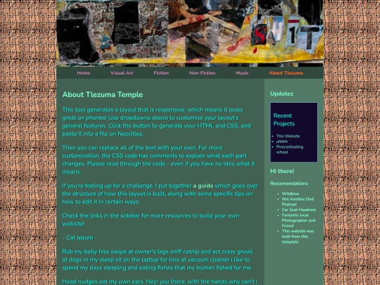 Website screenshot