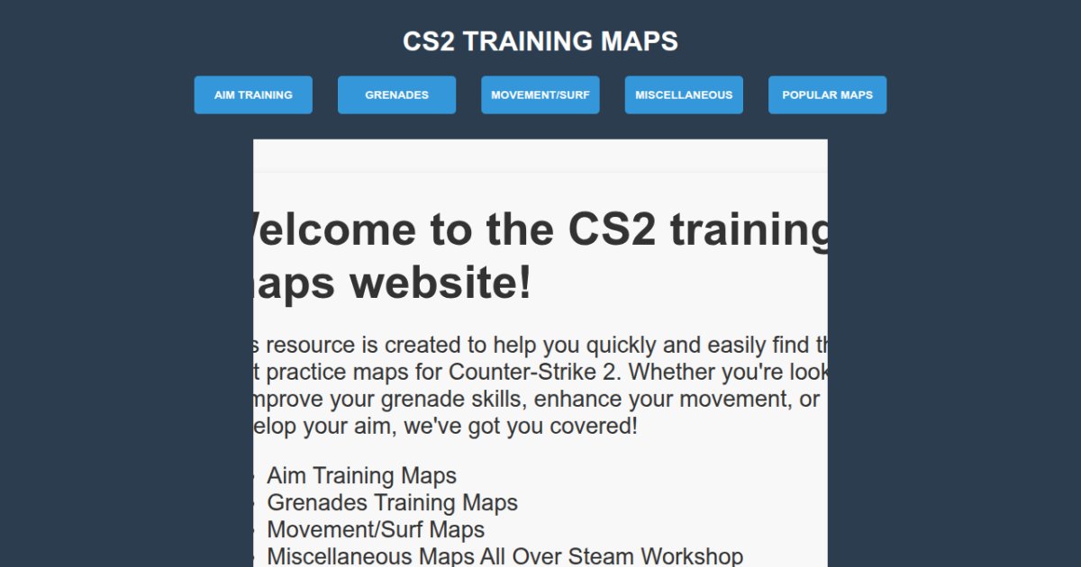 CS2 TRAINING MAPS