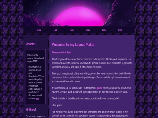 Website screenshot