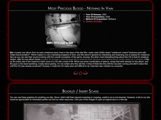 musicscene/cds/nothinginvain screenshot