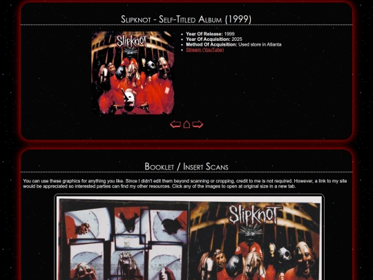 musicscene/cds/slipknot_selftitled screenshot