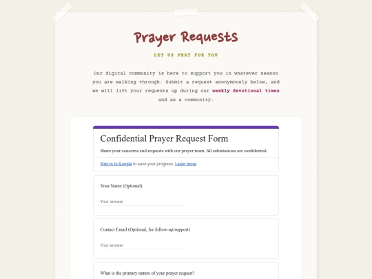 prayers screenshot