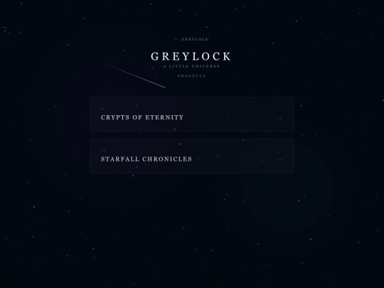 projects screenshot