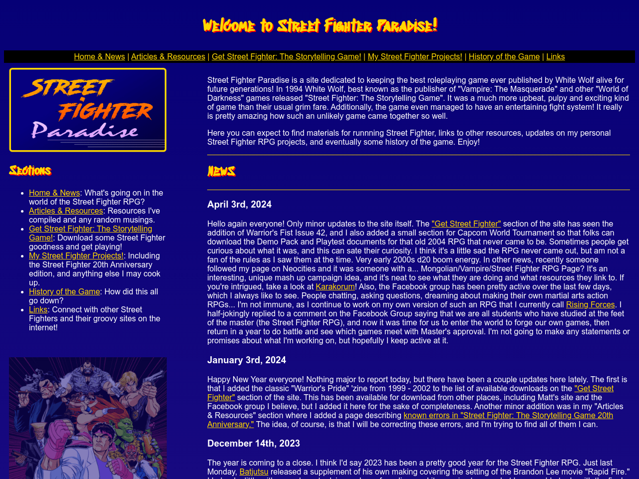 Street Fighter RPG - 20 Anos, PDF