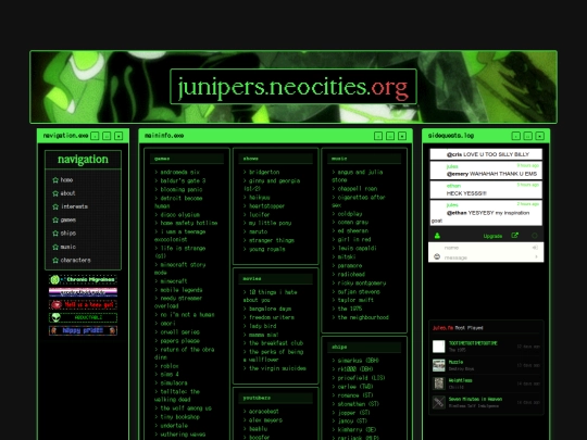 interests screenshot