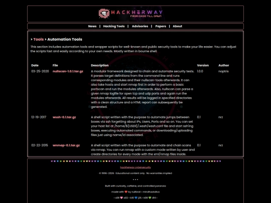 Website screenshot