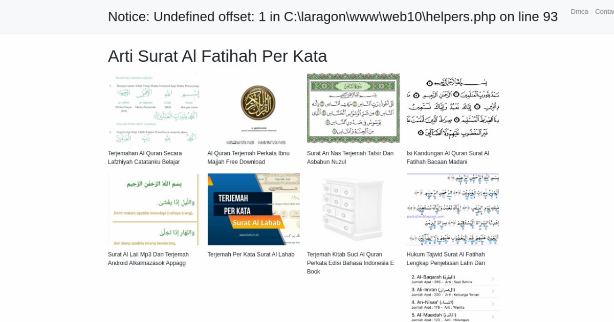 Arti Surat Al Fatihah Per Kata