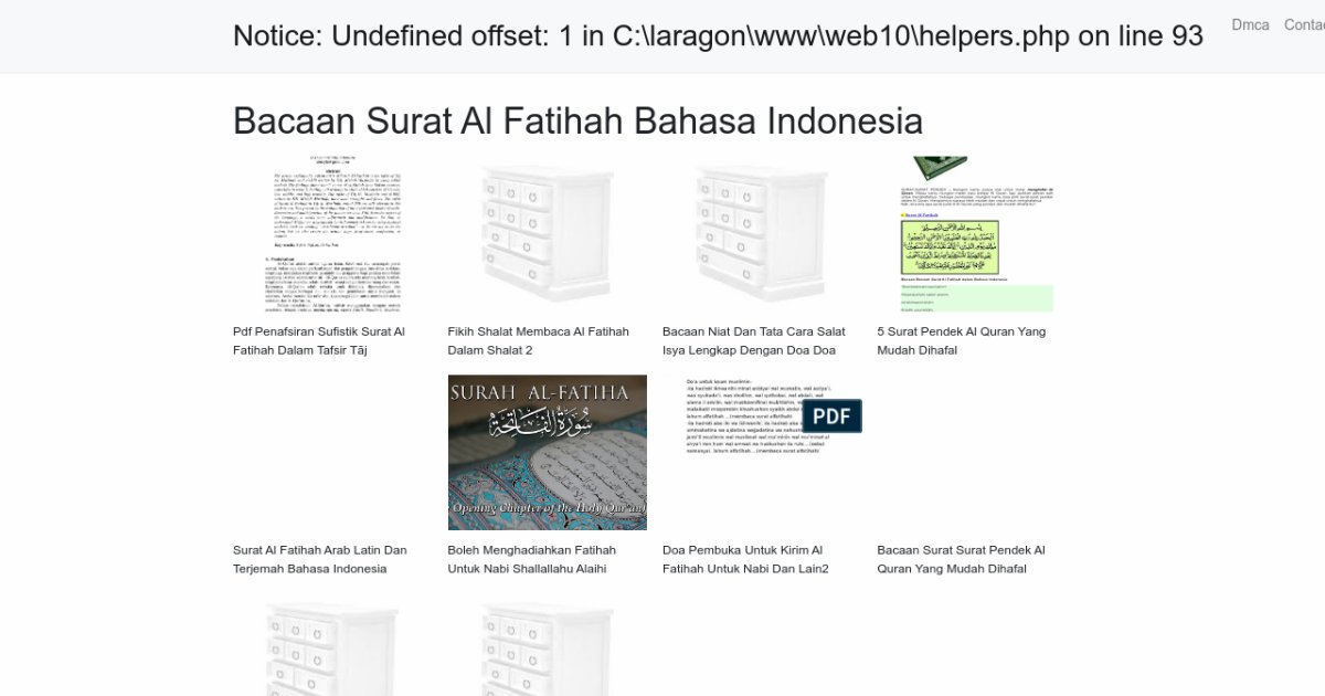 Bacaan Surat Al Fatihah Bahasa Indonesia