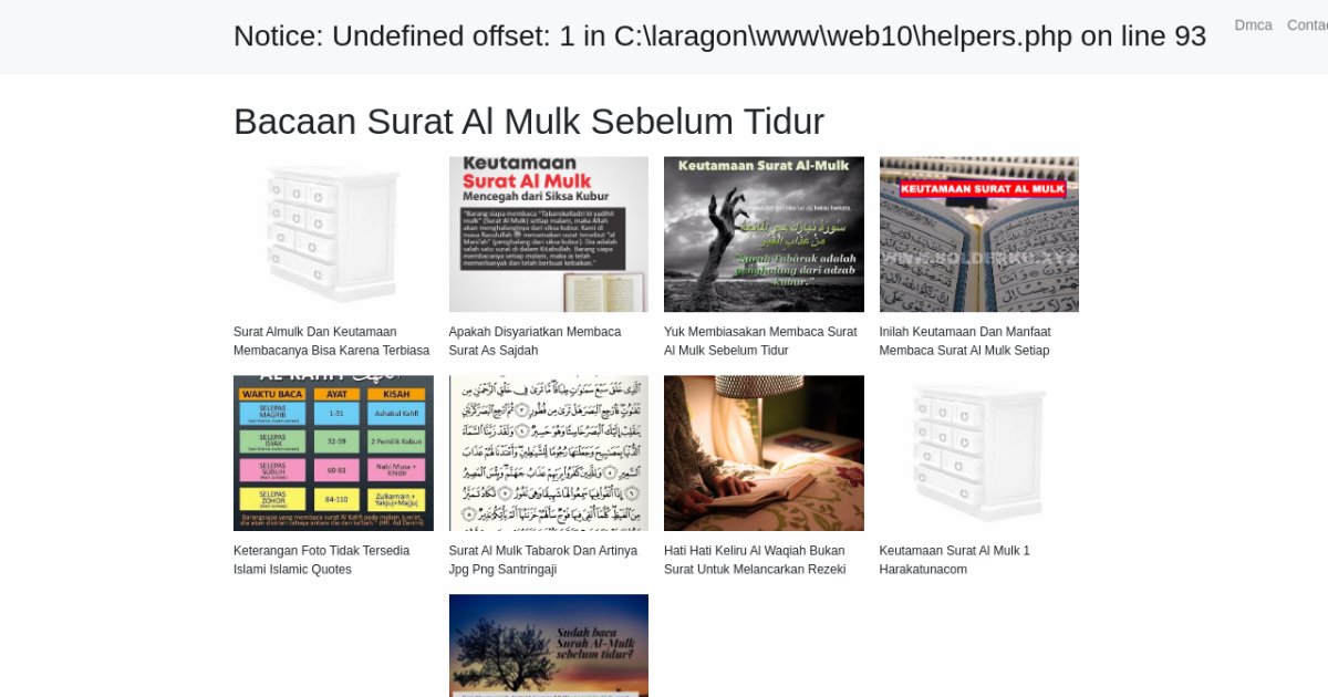 Bacaan Surat Al Mulk Sebelum Tidur