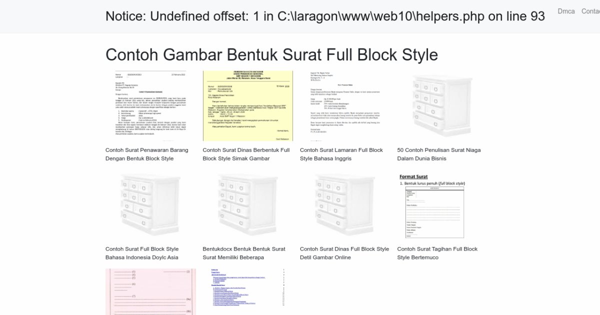 Contoh Gambar Bentuk Surat Full Block Style 2012