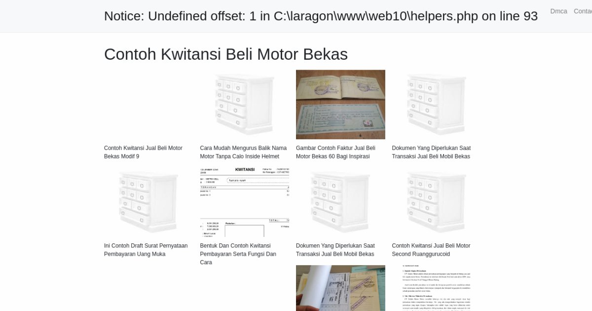 Contoh Kwitansi Beli Motor Bekas