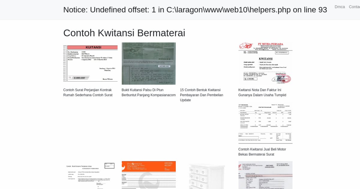 Contoh Kwitansi Bermaterai