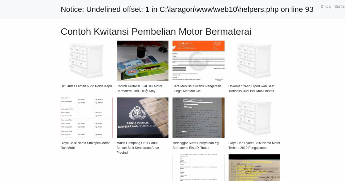 Contoh Kwitansi Pembelian Motor Bermaterai