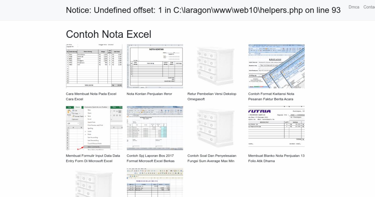 Contoh Nota Excel 4826