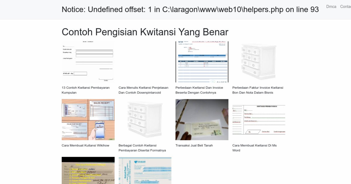 Contoh Pengisian Kwitansi Yang Benar