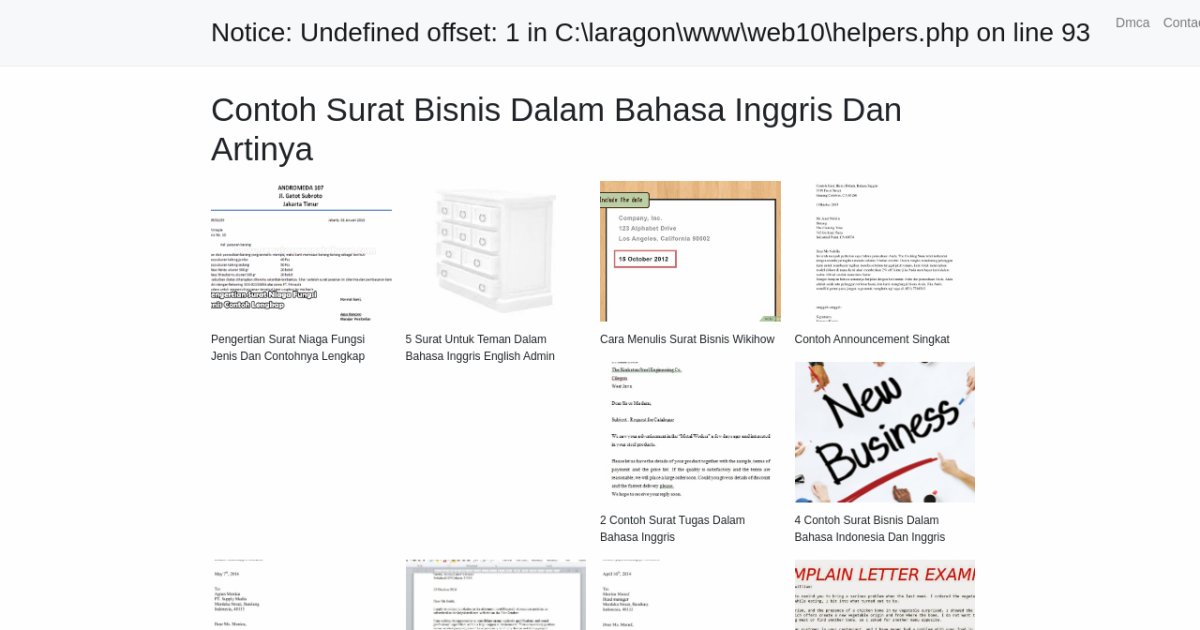 Contoh Surat Bisnis Dalam Bahasa Inggris Dan Artinya