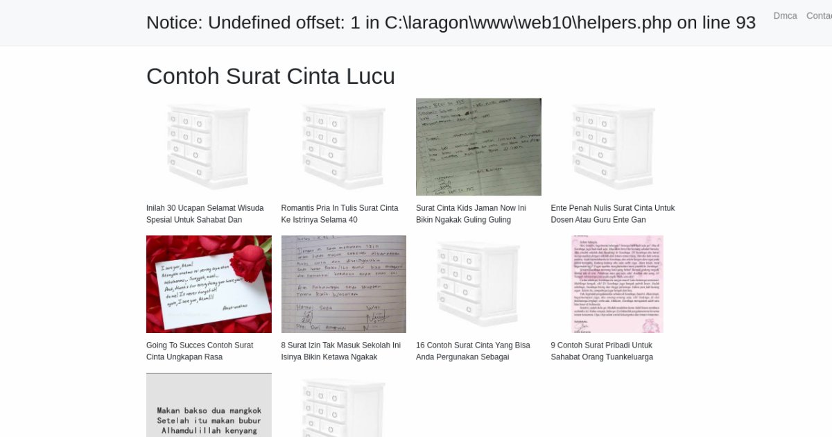 Contoh Surat Cinta Lucu