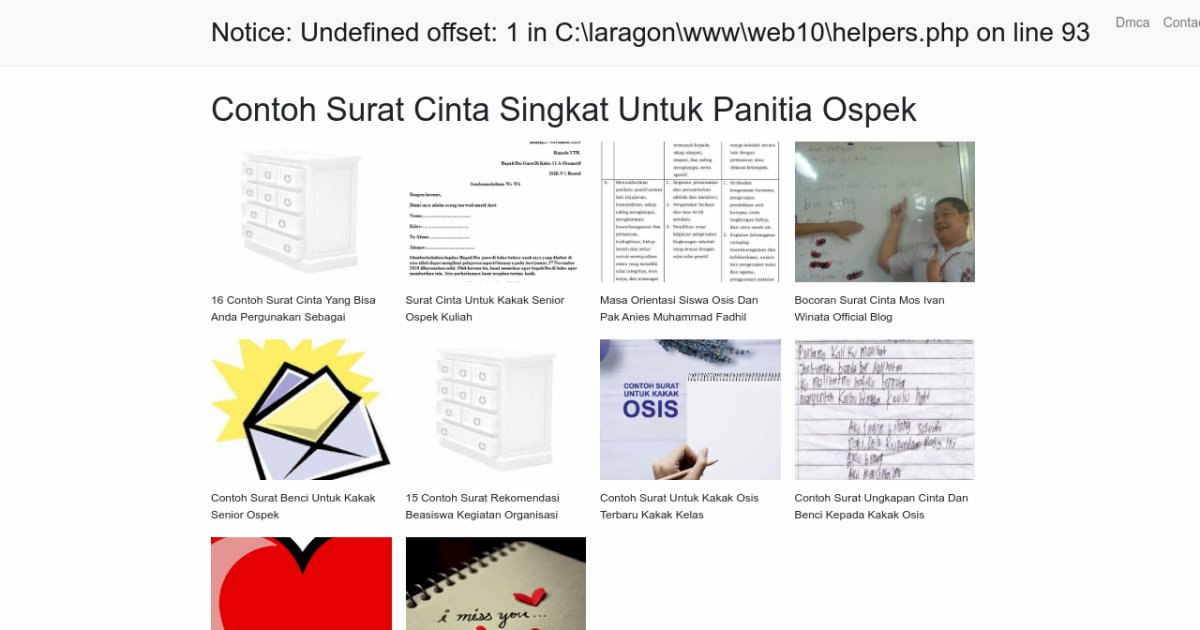 Contoh Surat Cinta Singkat Untuk Panitia Ospek