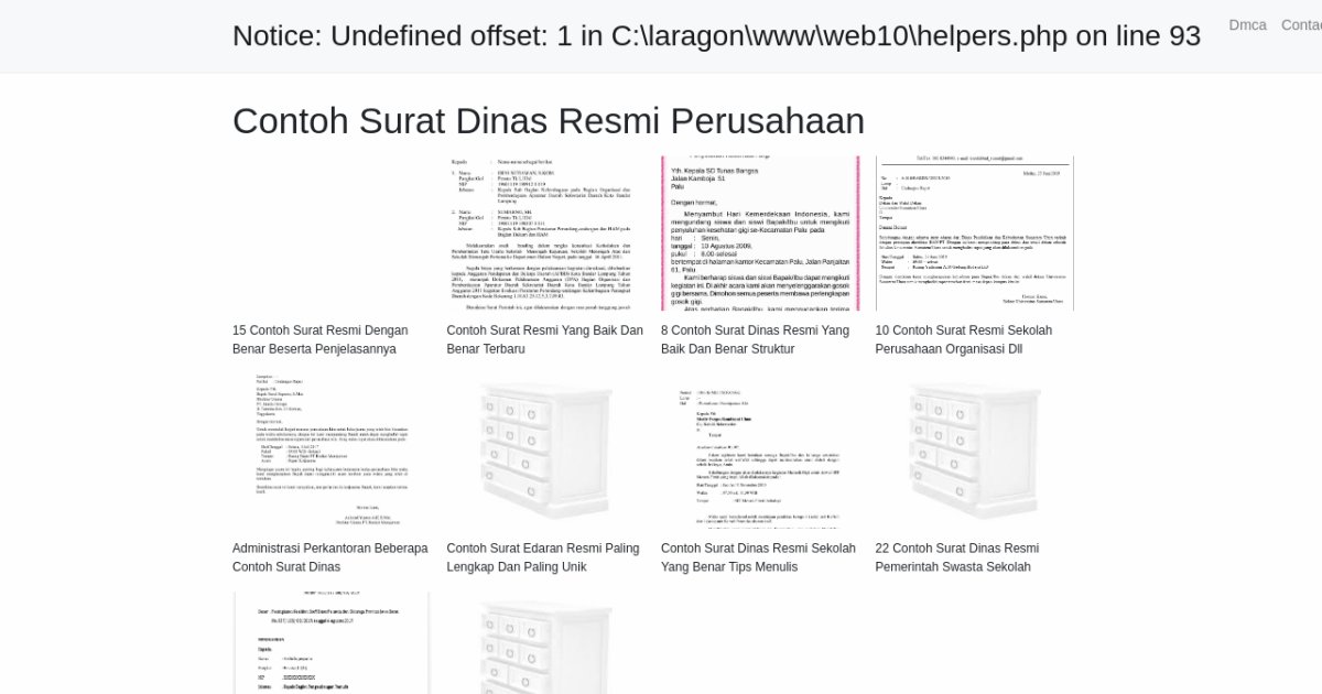 Contoh Surat Dinas Resmi Perusahaan