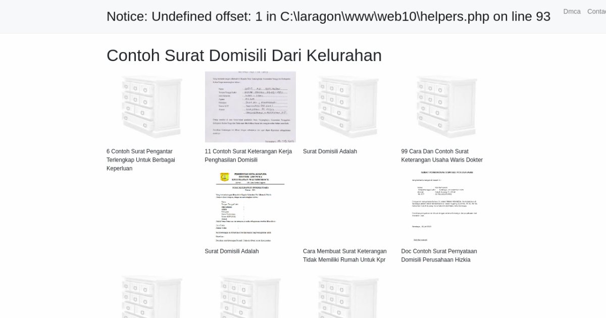 Contoh Surat Domisili Dari Kelurahan