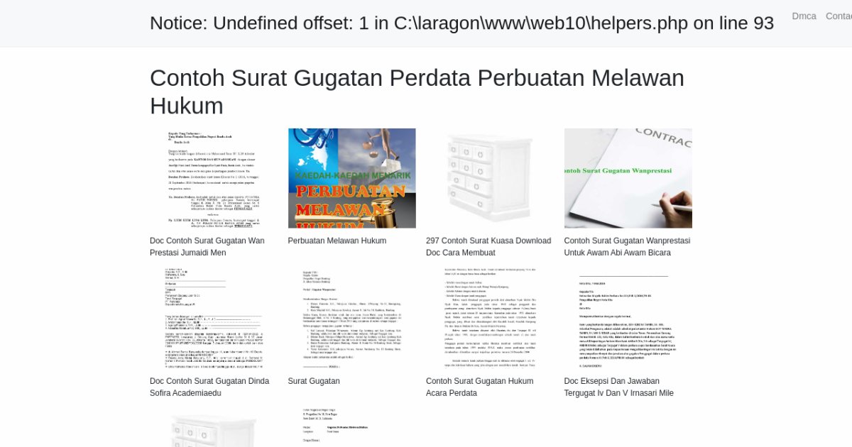 Contoh Surat Gugatan Perdata Perbuatan Melawan Hukum