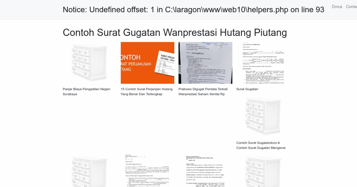 Contoh Surat Gugatan Wanprestasi Hutang Piutang