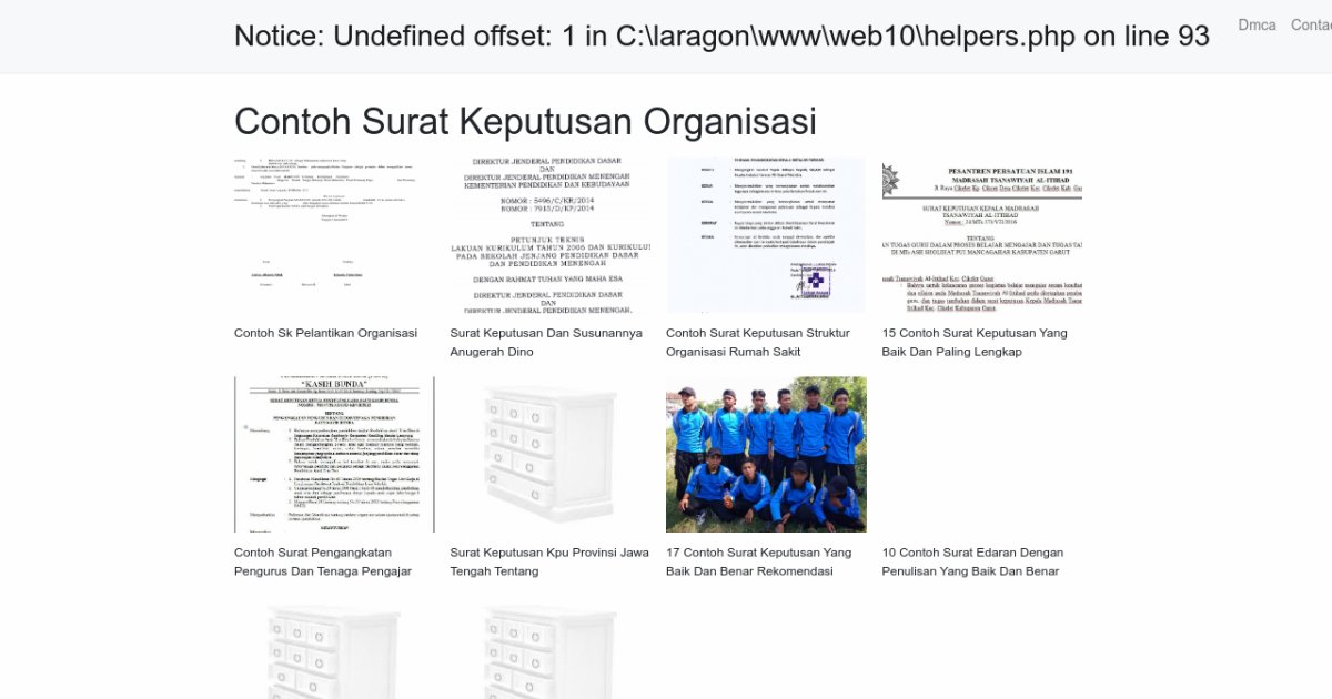 Contoh Surat Keputusan Organisasi