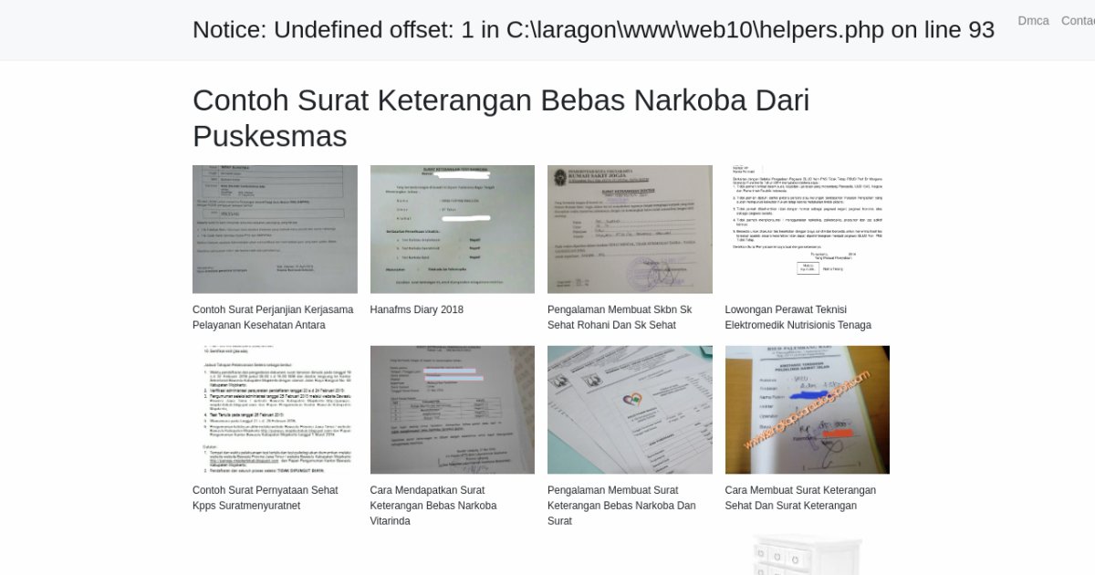 Contoh Surat Keterangan Bebas Narkoba Dari Puskesmas