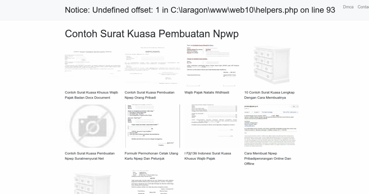 Contoh Surat Kuasa Pembuatan Npwp