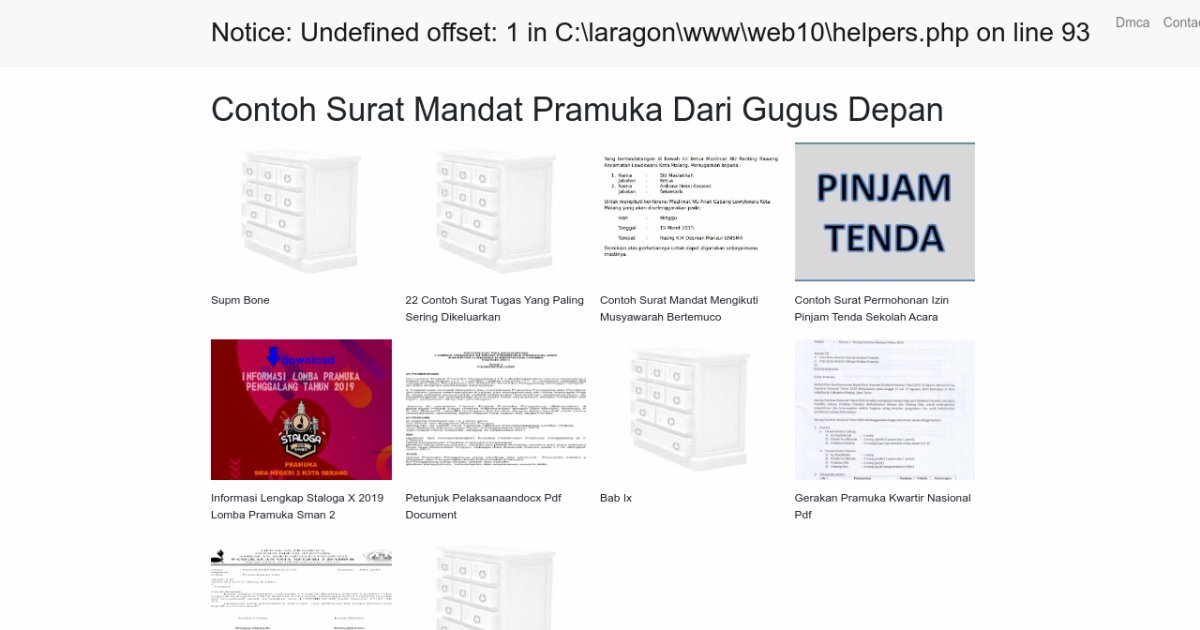 Contoh Surat Mandat Pramuka Dari Gugus Depan