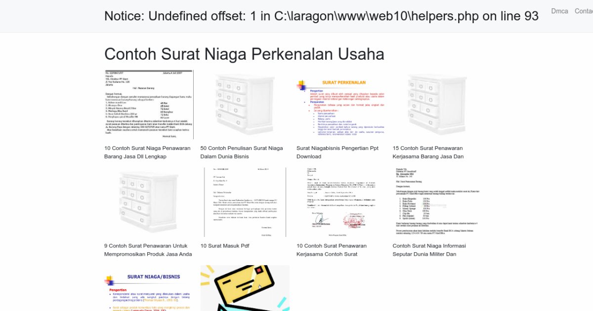 Contoh Surat Niaga Perkenalan Usaha