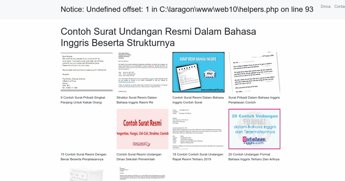 Contoh Surat Undangan Resmi Dalam Bahasa Inggris Beserta Strukturnya