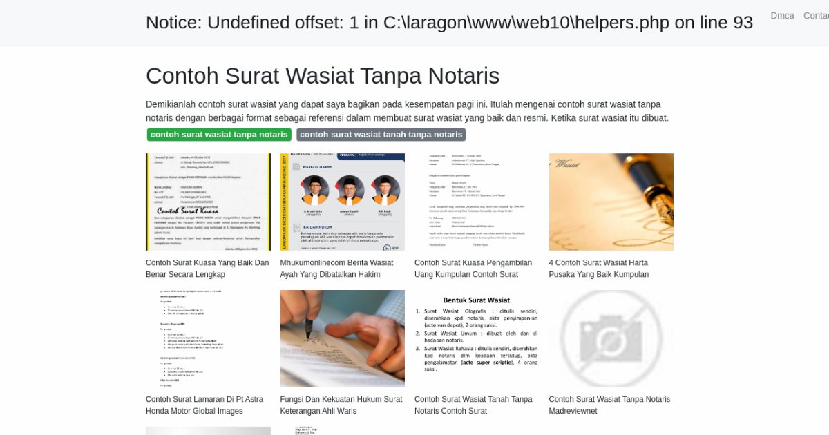 Contoh Surat Wasiat Tanpa Notaris