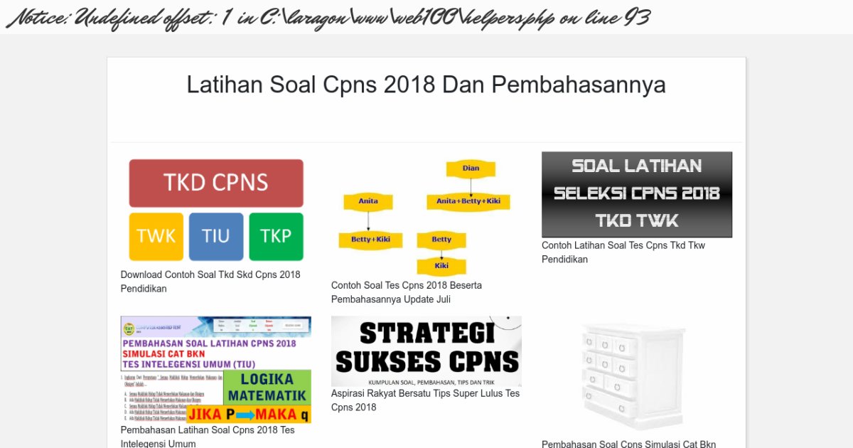 Latihan Soal Cpns 2018 Dan Pembahasannya