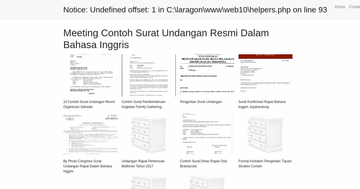 Meeting Contoh Surat Undangan Resmi Dalam Bahasa Inggris